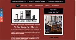 Desktop Screenshot of greatlakesestatesales.com