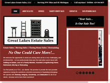 Tablet Screenshot of greatlakesestatesales.com